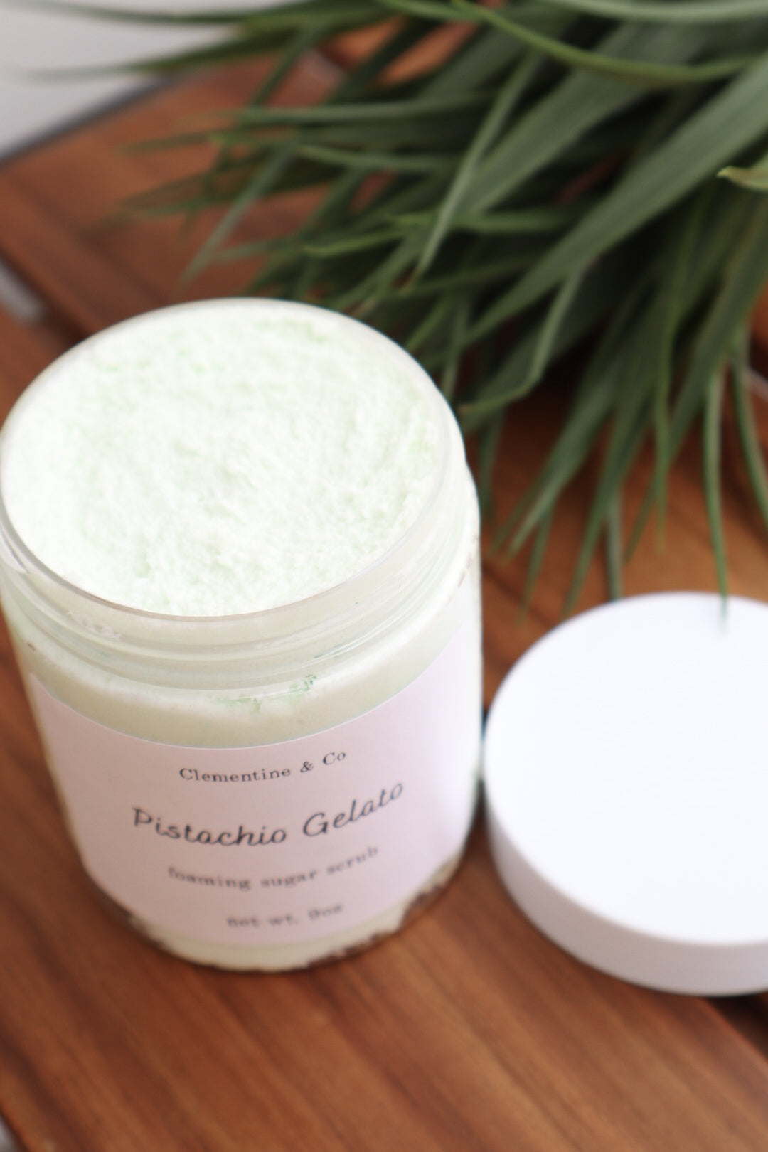 Pistachio Gelato foaming sugar scrub