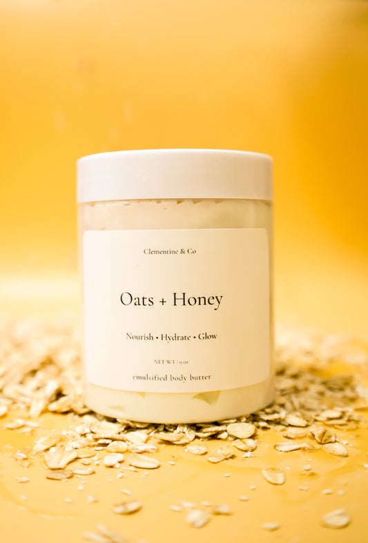 Oats + Honey body butter | oatmeal, sweet honey, creamy vanilla.