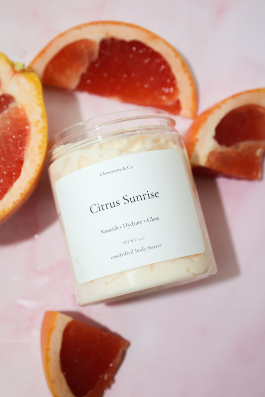 Citrus Sunrise body butter |blood orange, waterlily, jasmine.